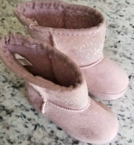 Bebe Girls, Toddlers, Kids, Casual, Winter, Boots, Pink, Shoes, Size 7