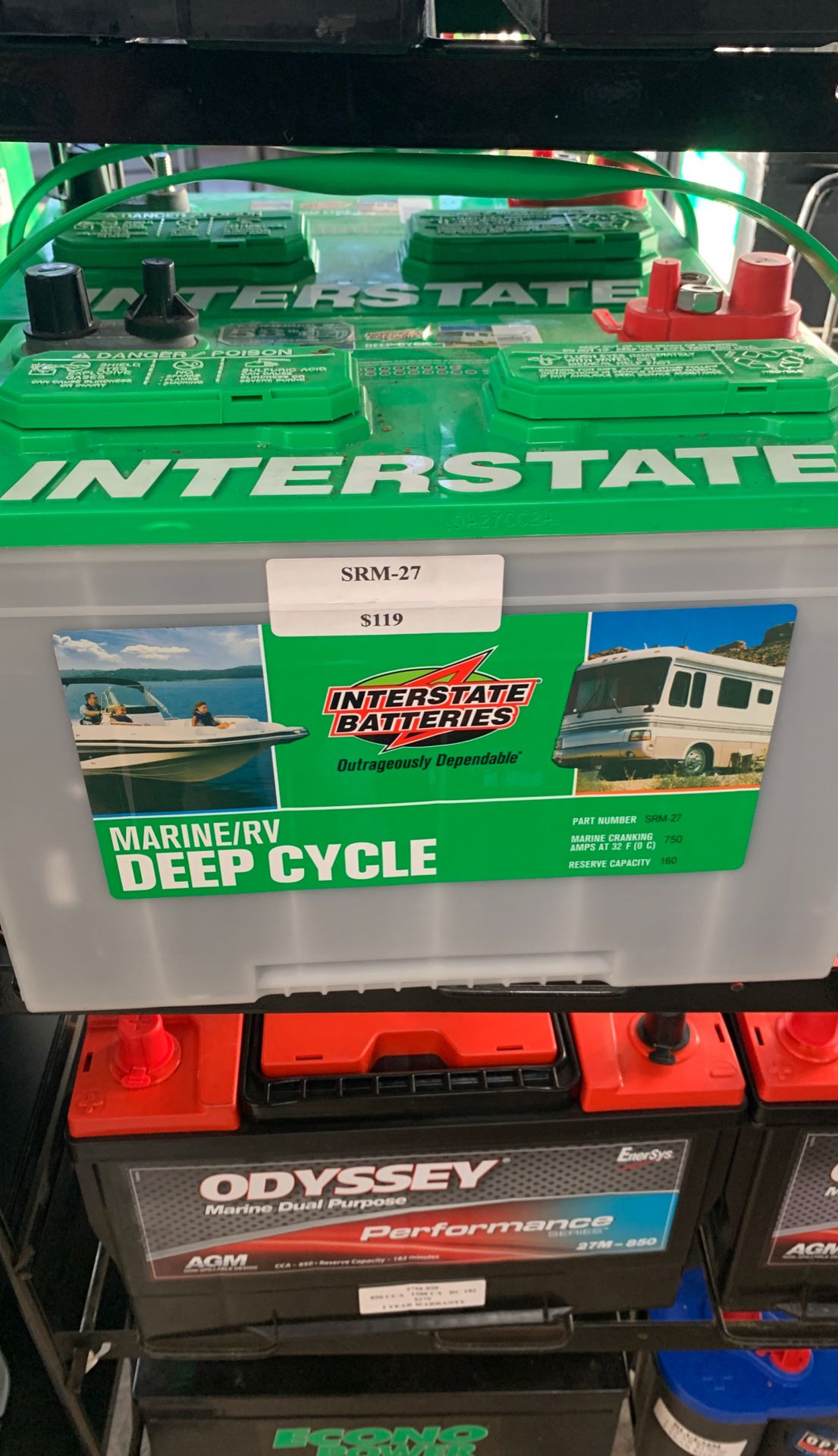 Interstate marine RV deep cycle battery brand new