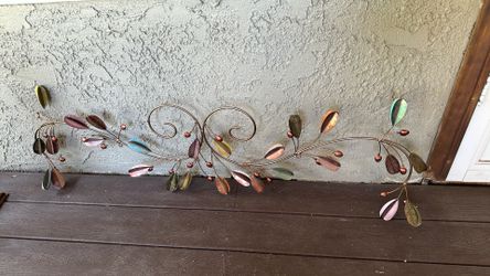 46” x 14” metal wall art