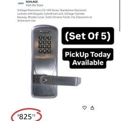 100% Working Heavy Duty Stainless Steel Lockset With Keypad (Set Of 5)