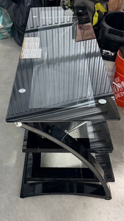 Glass TV stand