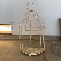 Metal cage planter