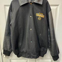 SZ:L,BLACK BOMBER JACKET STANLEY CUP CHAMPIONS 