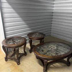 Coffee Table And 2 Side Tables