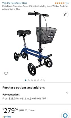 KneeRover Evolution Steerable Seated Scooter