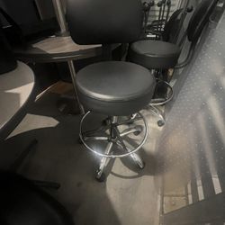 Rolling High Back Chair-Total Of 4
