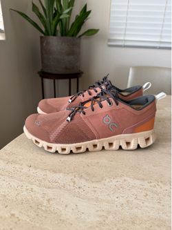 On Cloud x 3 Shift Womens Sz 11 US Cork Fawn Pink Orange Training Running Shoes