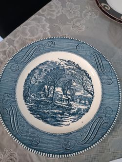 Currier & Ives vintage Plate