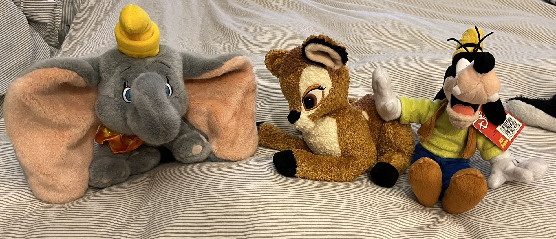 Disney and cat in the hat stuffed animals