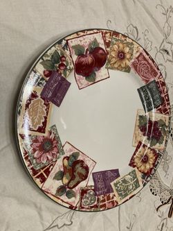 Red Serving Plate From Indonesia 