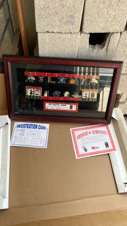 1996 Atlanta Olimpic pin set incluye sertificado de autenticidad en su caja