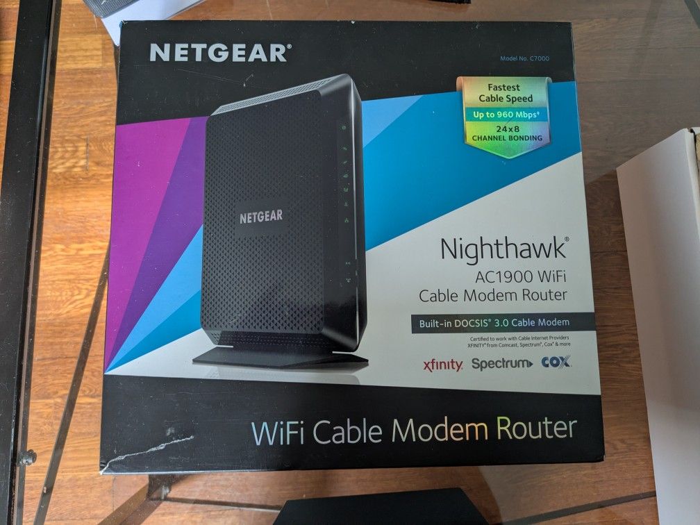 Netgear Nighthawk AC1900 WiFi Cable Modem Router
