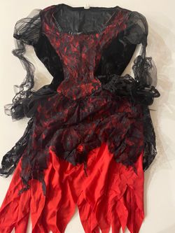 Red And Black Size Youth Med  8- 10 Halloween Costume 