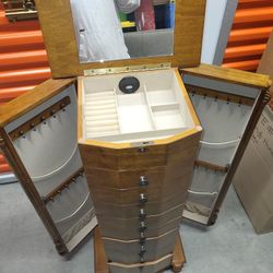 Vanity Mirror Jewlery Armoire
