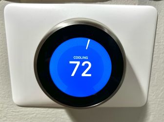 Google Nest Learning Thermostat (3rd Gen) – Stainless Steel – Smart WiFi Thermostat w/ Original Box