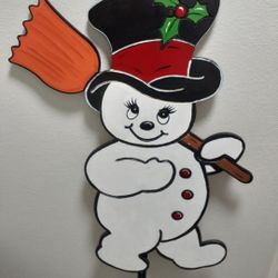 Wooden Snowman