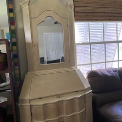 Antique Desk/ Mirror 