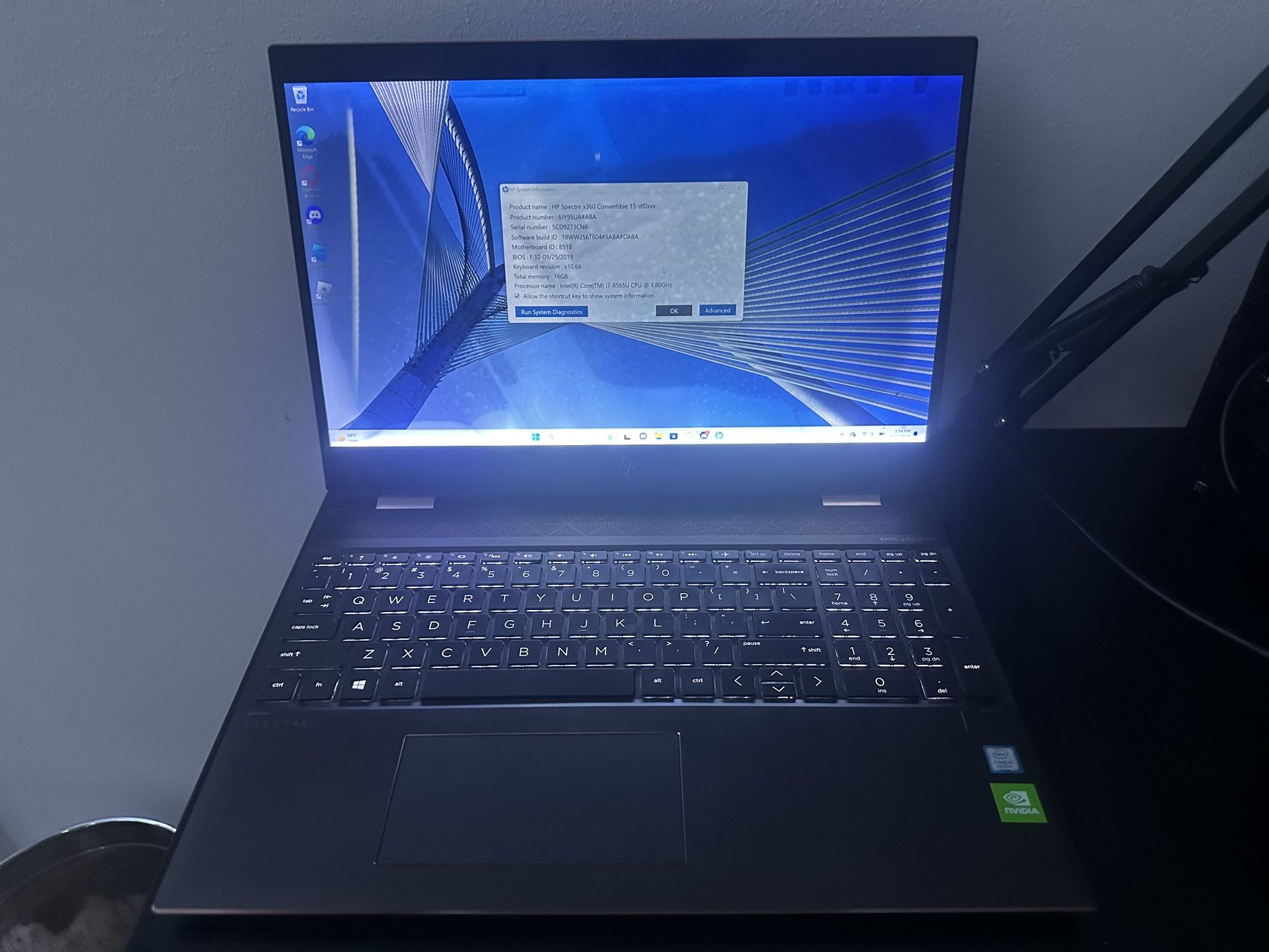 HP Spectre x360 Convertible 15-dfOxxx