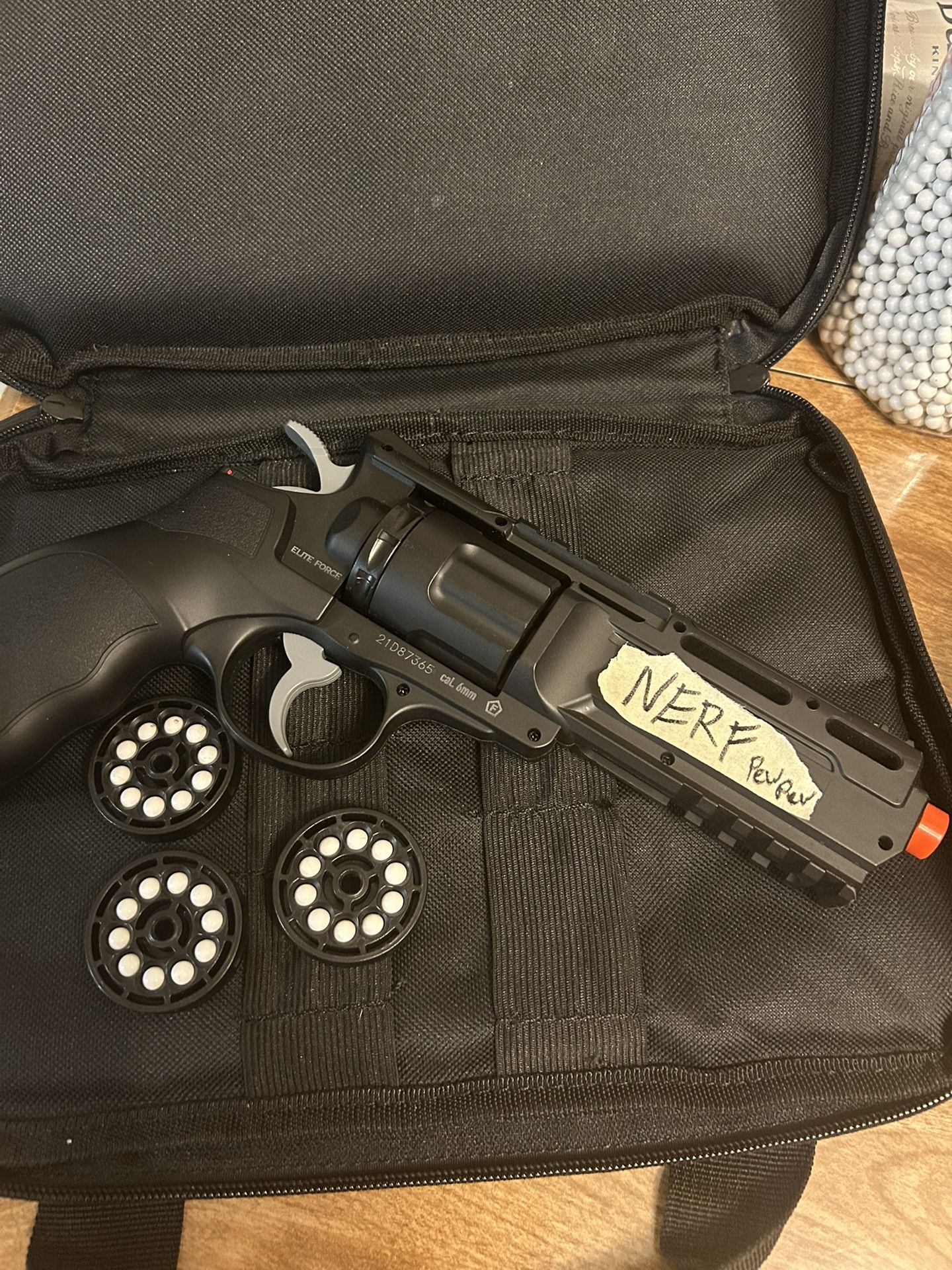 2 CUSTOM NERF GUNS with face mask