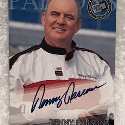 Press Pass Authentics Benny Parsons Signed Autograph