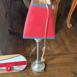 Boys Room Nightstand Lamp And Coat Rack
