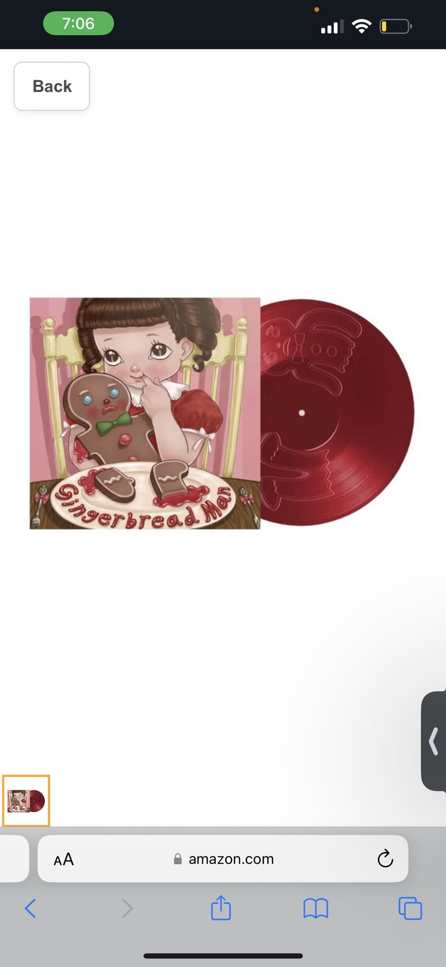 Melanie Martinez Gingerbread Man Urban Outfitters Exclusive Vinyl