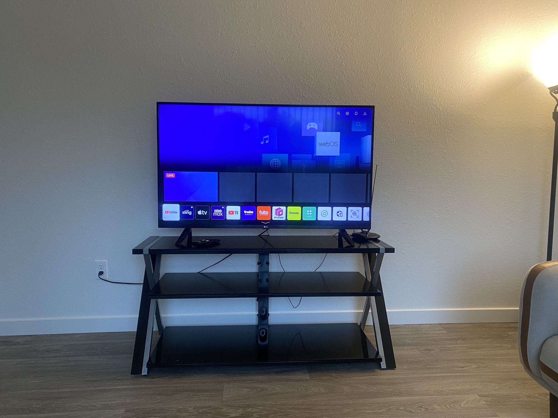 LG 50” 4K UHD Smart TV + Stand