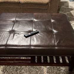 Leather Coffee Table / Ottoman 