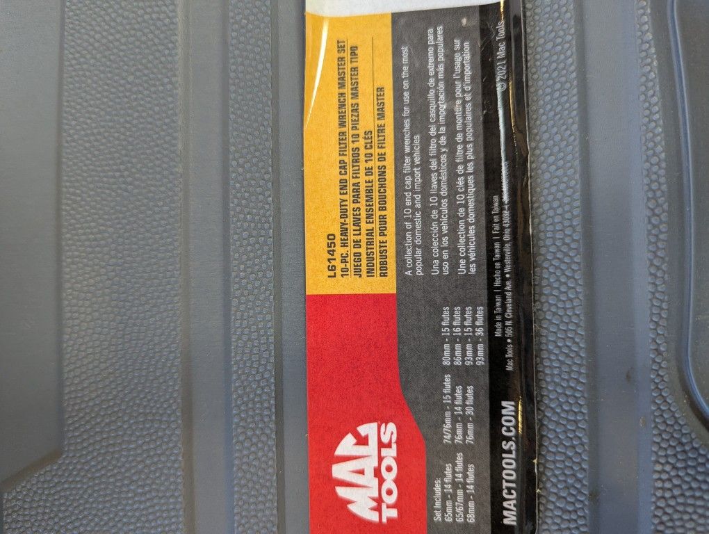 Mac Tools Filter Cup Set