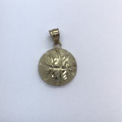 Gold Basketball Pendant 10k New
