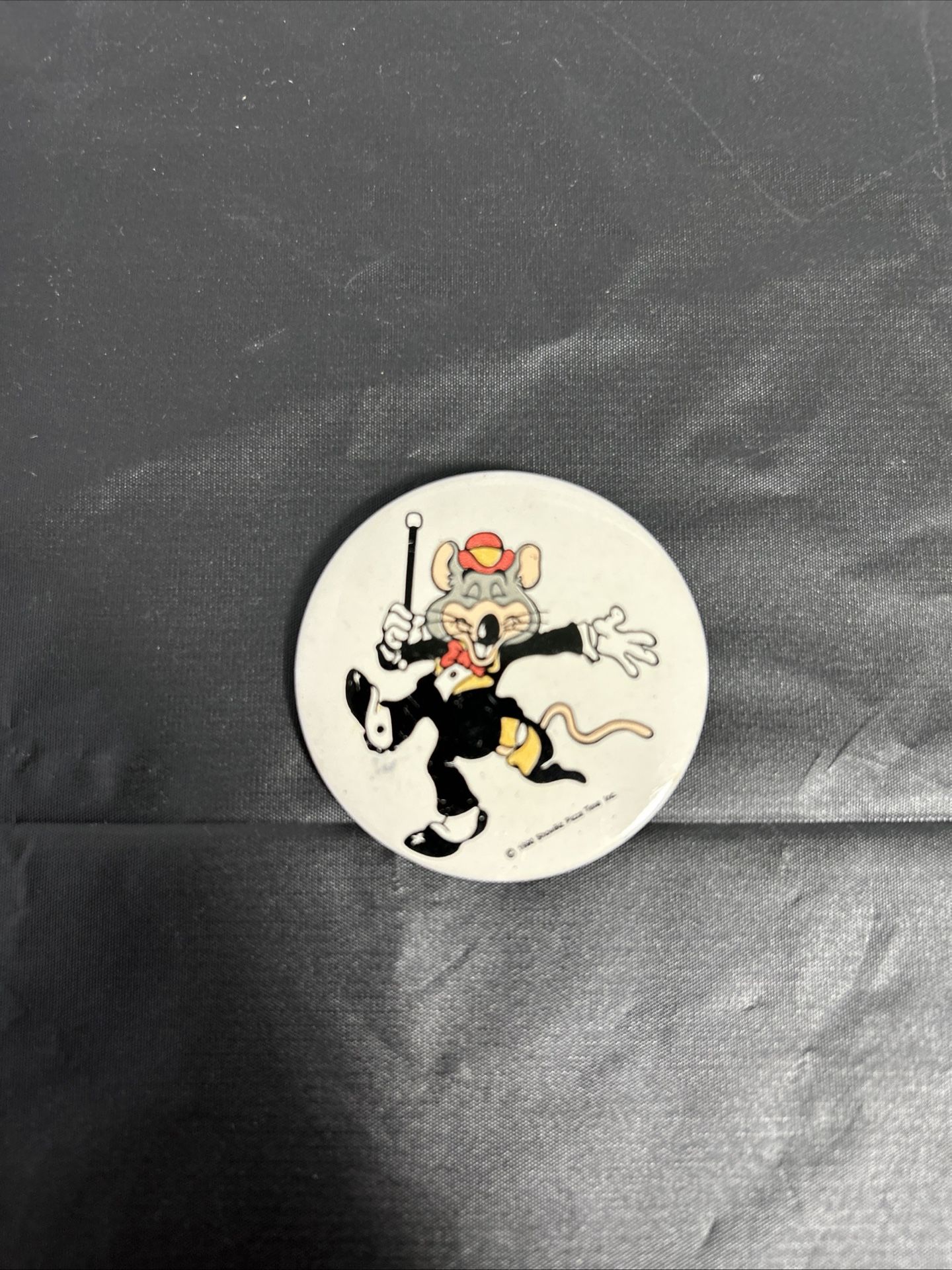 Vintage Chuck E. Cheese Button From 1990