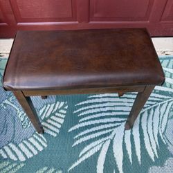 Leather Piano Storage Bench