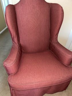 Red wingback Chair