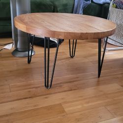 Solid Wood Round Coffee Table