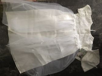 Baptism or christening gown / white