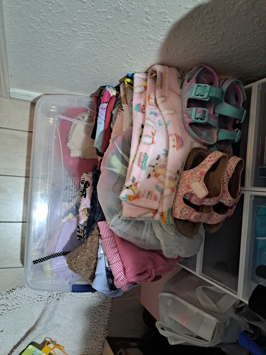 Kids Clothes, A Blanket & Shoes