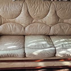 Leather Sofa Bed 