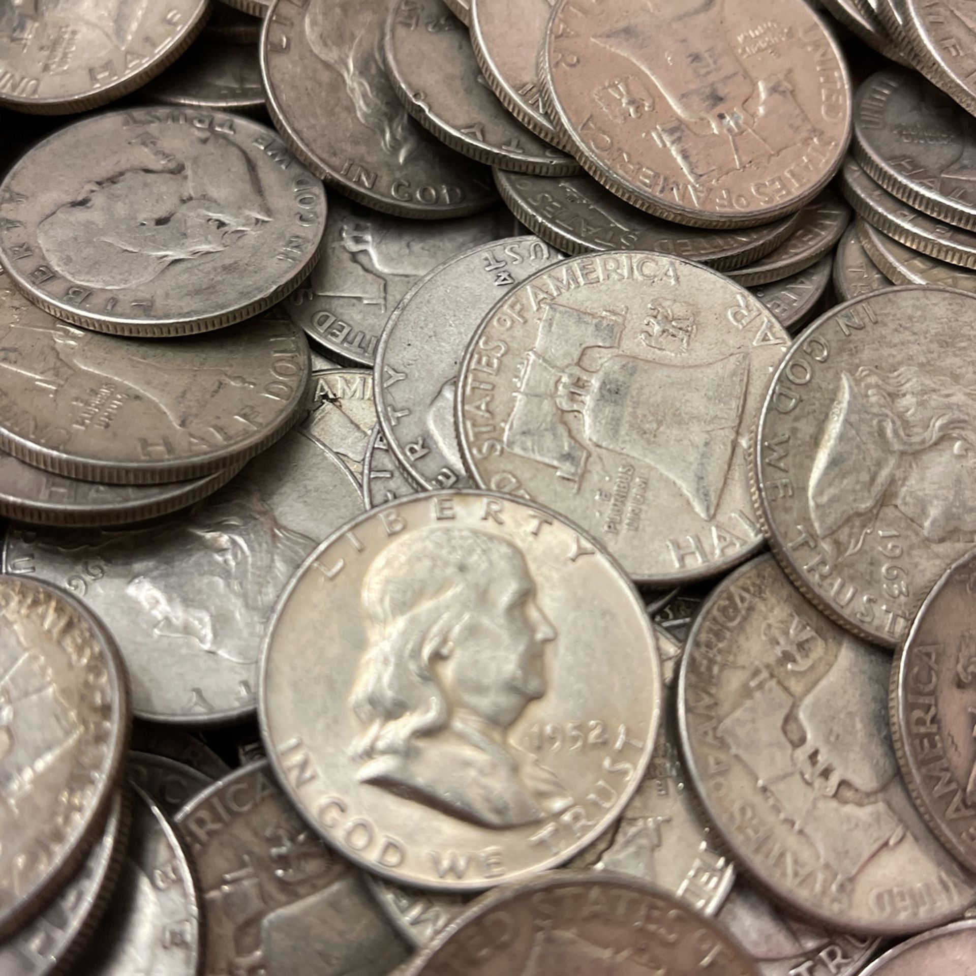 Benjamin Franklin Half Dollars - Silver