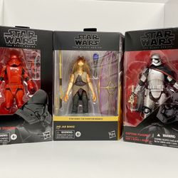 Star Wars Black Series 6 in Action Figures!