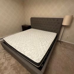 king size frame & mattress set