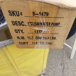 1" Clear Water Pump