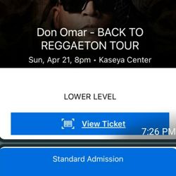 Only 2 DON OMAR (Back To Reggaeton Tour) TICKETS LEFT For 4/21/2024