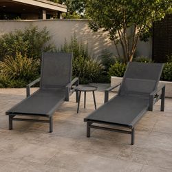 3-Piece Outdoor Chaise Lounge Set – Only $79.99!