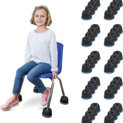 Bouncyband Wiggle Wobble Chair Feet 40 Pack (10 Chairs) Classroom Set