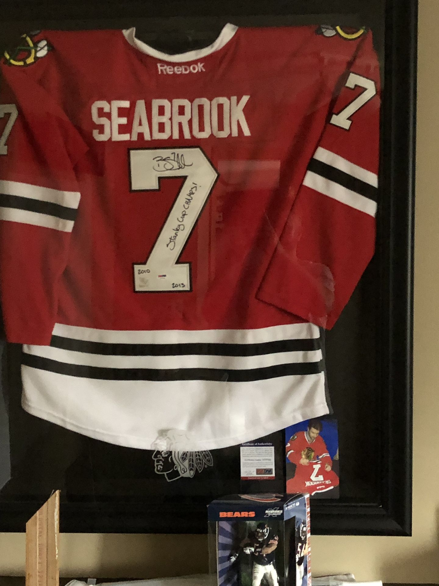 Chicago Blackhawks Brent Seabrook signed jersey with coa