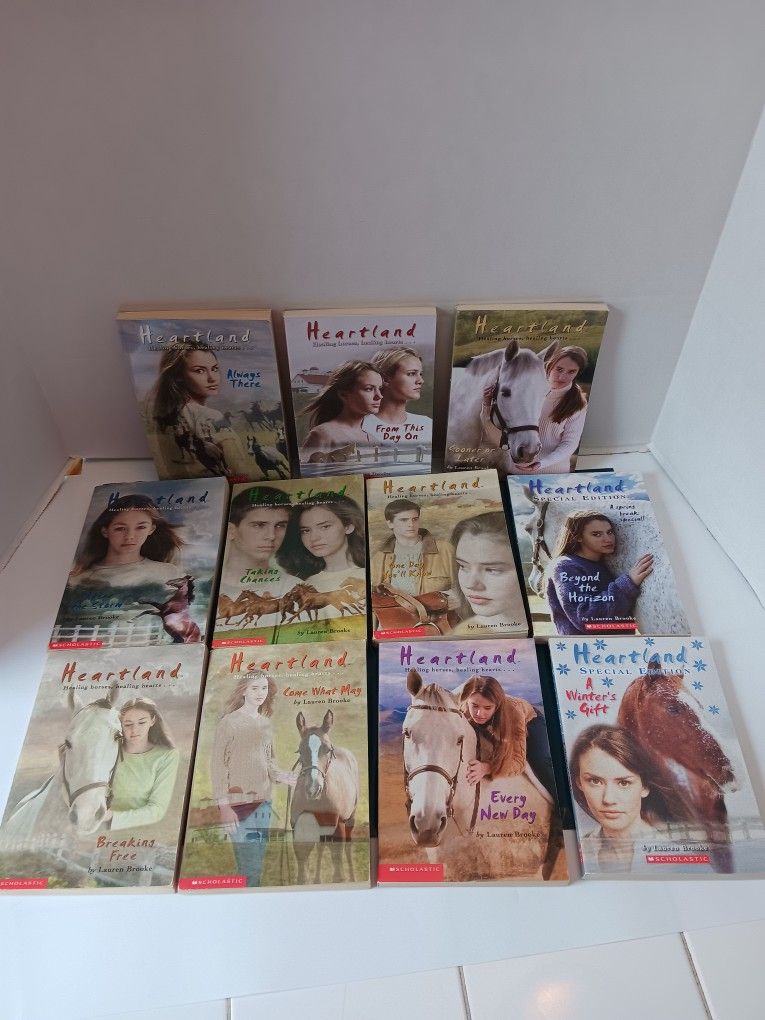 VTG Heartland Book Series Paperback. Horse Chapter Book Lot Of 11 (READ) Brooke.