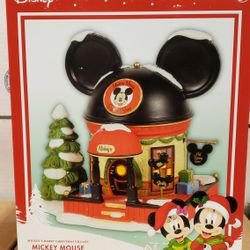 Department 56 Disney Village Mickey Mouse Club Ear Hat Shop