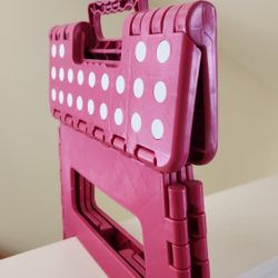 Folding Pink Stool