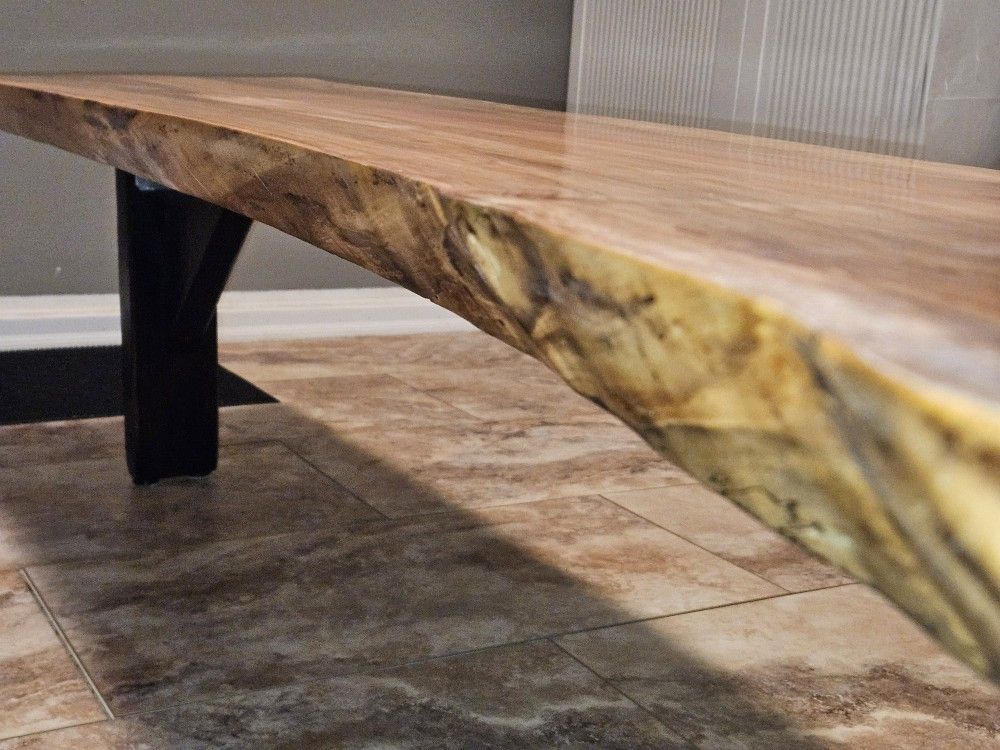 Live Edge Maple Coffee Table Large