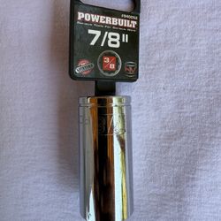 Powerbuilt  7/8 “ 3/8in  12 Point Deep Well Socket
